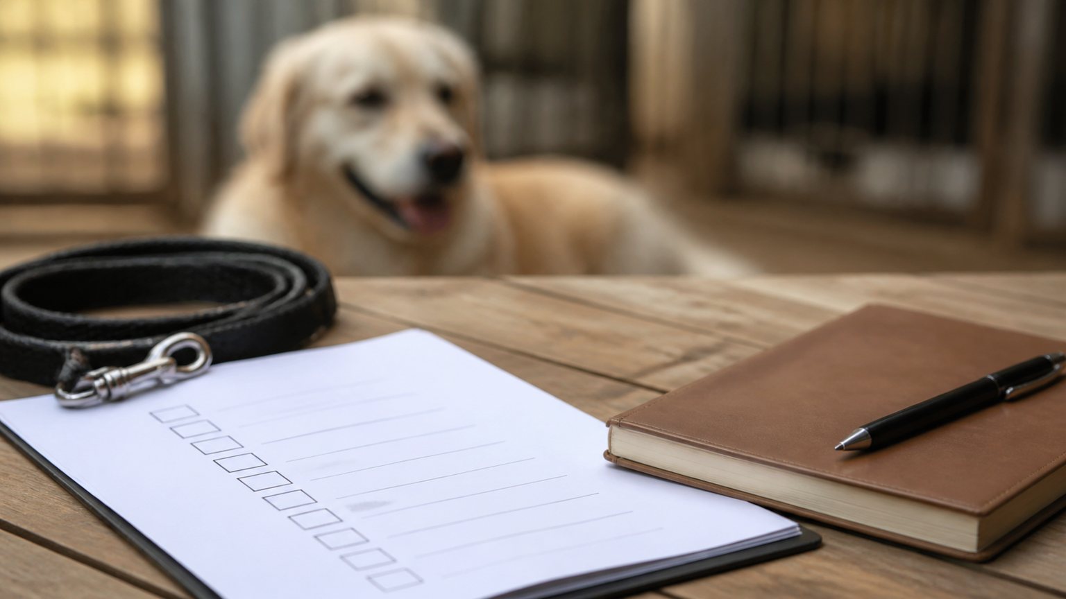 Checklist et carnet de santé avant une visite en élevage canin